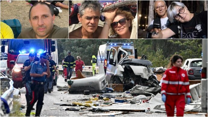 Incidente sulla Terni-Rieti: “Il frontale causato dal camper che ha invaso la corsia del bus. Uno scenario di guerra”. Chi erano le sei vittime