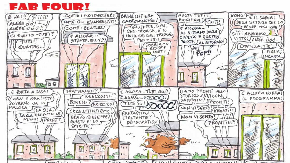 Fab Four – la strip di Stefano Disegni