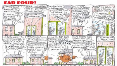 Copertina di Fab Four – la strip di Stefano Disegni