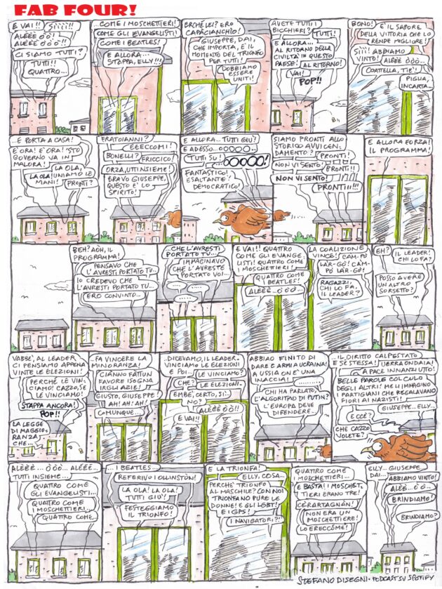 Fab Four – la strip di Stefano Disegni