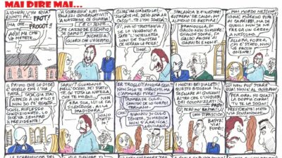 Copertina di Mai dire mai – la strip di Stefano Disegni
