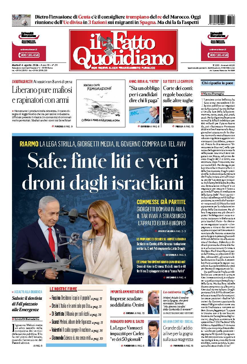 Copia del giorno de Il Fatto Quotidiano