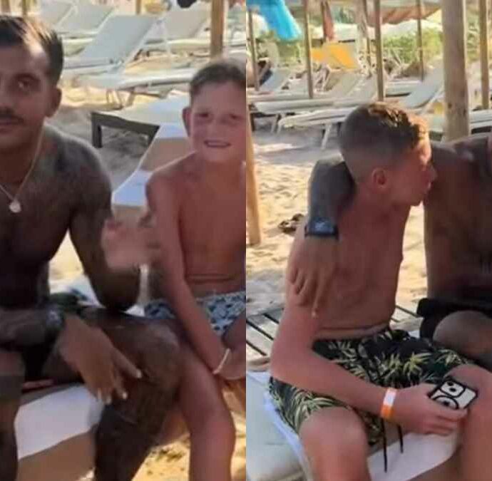 Geolier rifiuta la foto con i bambini in spiaggia e cambia il copione: “Venite, parliamo un po’”. Perché il gesto del rapper ha colpito il web – IL VIDEO