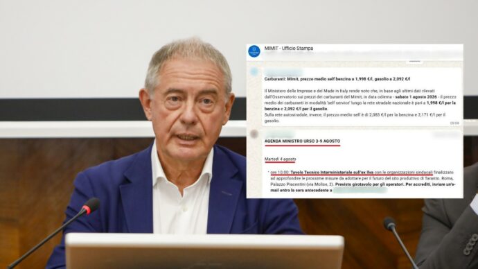 Ilva, la bugia di Urso: “Non ero al tavolo con i sindacati come da programma”. Ma l’appuntamento era nella sua agenda