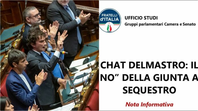 Chat Delmastro, il dossier di FdI per negarle ai pm: “Potrebbero esserci conversazioni personali e politiche”