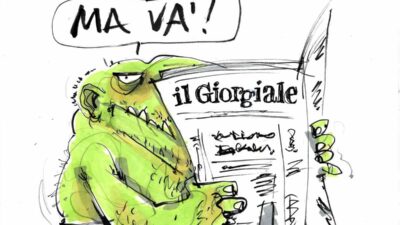 Copertina di La vignetta di Beppe Mora