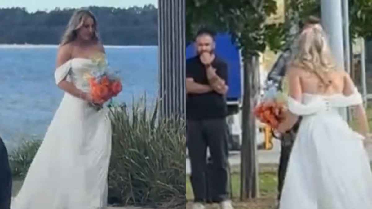 La sposa va in crisi prima del matrimonio: un’ora di attesa all’altare con sposo, invitati e testimoni senza parole. ll video fa il giro del web