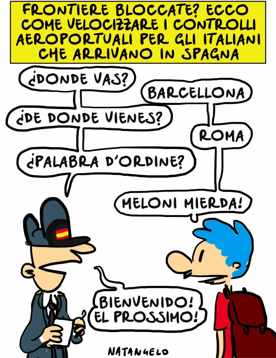 La vignetta di Natangelo