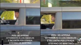 Copertina di “Sei appena atterrato a Los Angeles e incontri per strada Stefano De Martino”: il video dei turisti italiani è virale