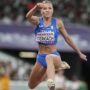 Copertina di Dariya Derkach medaglia d’oro nel salto triplo femminile