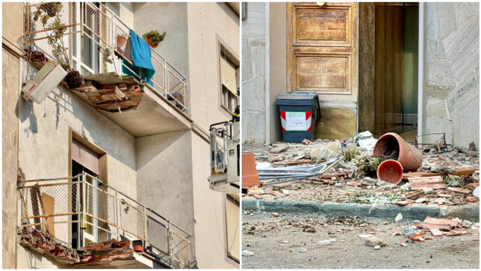 Livorno, crolla il balcone di un palazzo: morta una donna di 56 anni