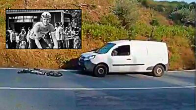 Copertina di Ciclista di 19 anni travolto da un’auto durante il Giro del Portogallo: morto il britannico Tarling