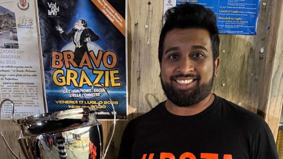 Morto a 38 anni Naveen Cassera, comico bergamasco vincitore di Bravograzie