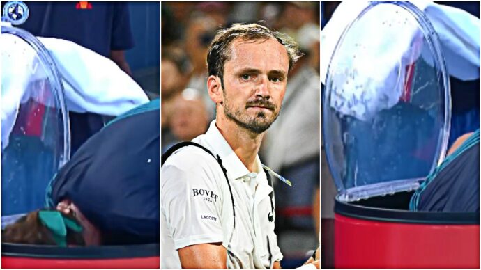 Rublev mette la testa nel frigo, Medvedev accusa: “È dura per tutti, al secondo set siamo senza fiato”. A Cincinnati torna l’emergenza caldo