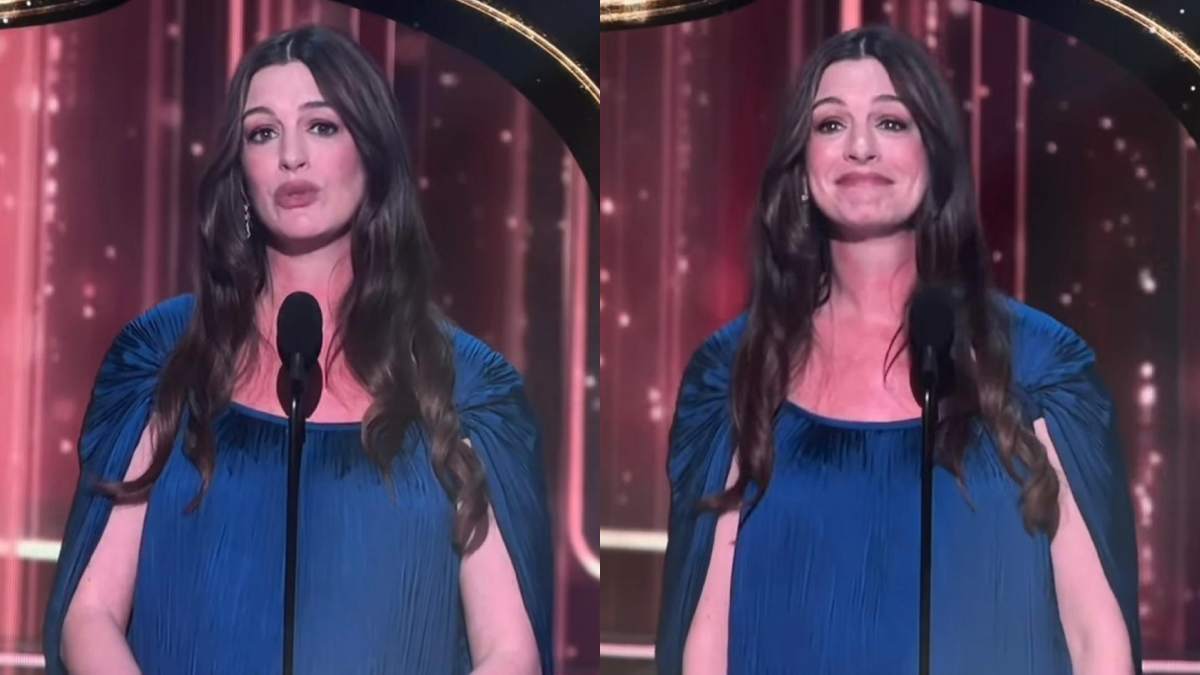“Maschio o femmina? Abbi pazienza, lo scoprirai tra tipo cinque minuti”: Anne Hathaway riceve il premio di leggenda Disney e scherza con i fan sulla gravidanza