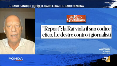 Copertina di Gomez: “Contro Report è la vendetta dei potenti, silenziarlo conviene a politica e grandi aziende”