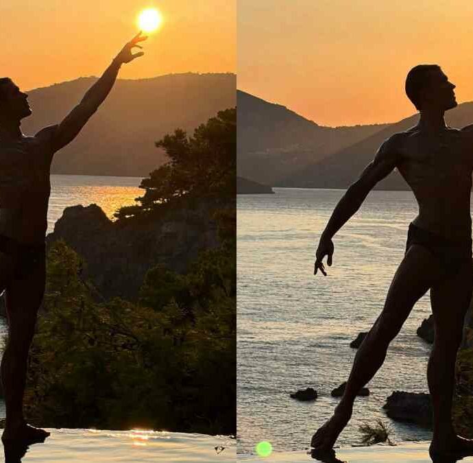 “La bellezza della natura e del creato nella sua espressione più pura e mozzafiato”: Roberto Bolle danza al tramonto a Li Galli, poi svela il suo viaggio su una barca speciale – IL VIDEO