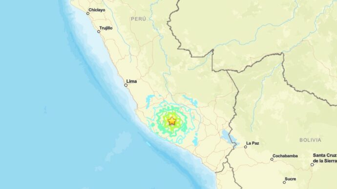 Terremoto di magnitudo 6,7 in Perù: epicentro a sudest di Lima. La scossa sentita anche nella capitale