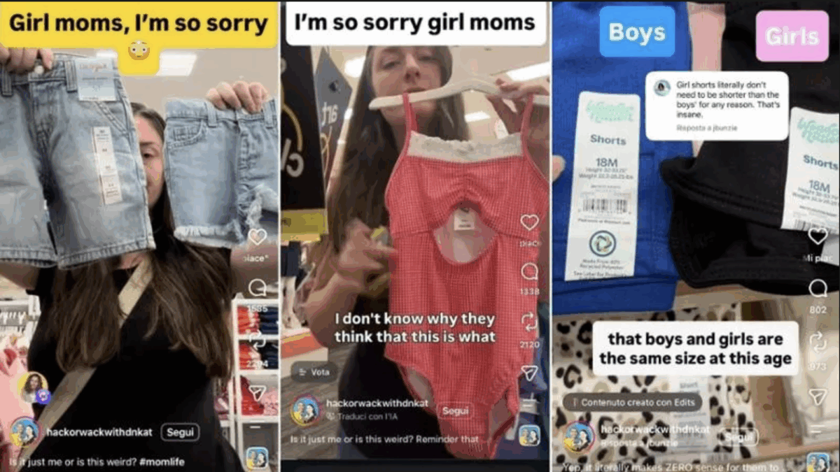 gli abiti per bambine sono pi249 corti e pi249 succinti di quelli per i bambini anche le mutandine hanno meno stoffa mamme vi sembra normale gli instillano un messaggio sottile la denuncia 232 virale da Ilfattoquotidiano.it gli abiti per bambine sono pi249 corti e pi249 succinti di quelli per i bambini anche le mutandine hanno meno stoffa mamme vi sembra normale gli instillano un messaggio sottile la denuncia 232 virale