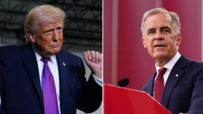 Copertina di Usa-Canada, niente accordo sui dazi: Trump impone tariffe del 50% su 20 miliardi di prodotti. Carney: “Siamo in guerra, risponderemo”