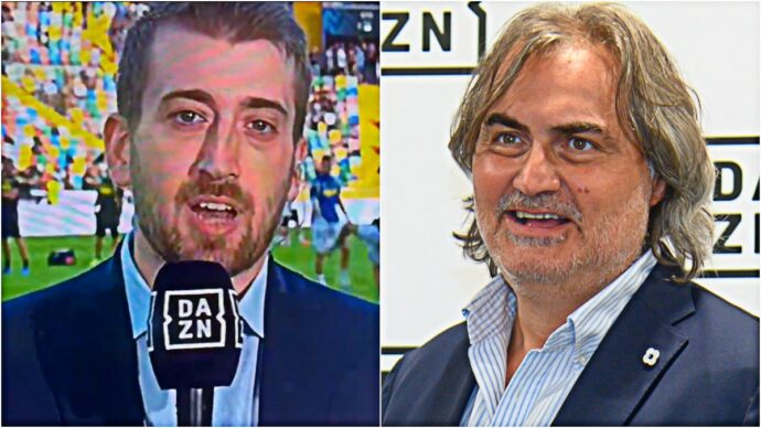 Gaffe a Dazn, Pardo difende Vescini: “A me è successo centinaia di volte, prendersela con lui è surreale”. Cosa è successo davvero