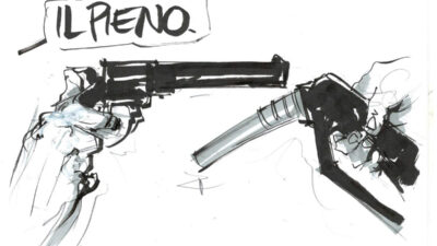 Copertina di La vignetta di Beppe Mora