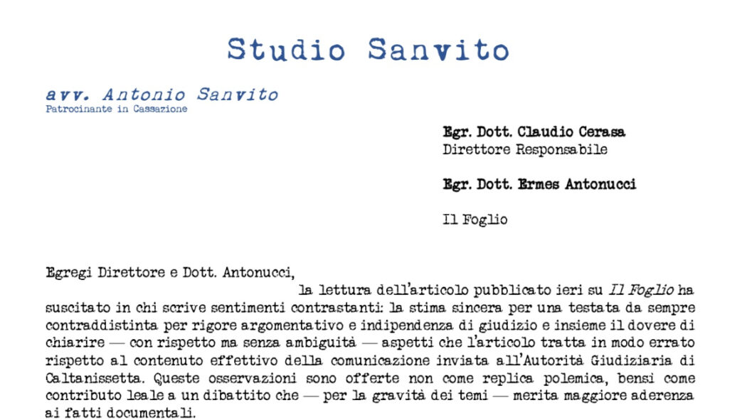 Giuseppe Graviano, ecco la lettera inviata dall’avvocato del boss al Foglio
