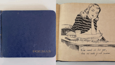 Copertina di “Credo che lì risiedano i pensieri e i sentimenti più intimi delle persone”: il mistero del quaderno blu comprato in un mercatino e dell’amore perduto tra Miguel e Norma