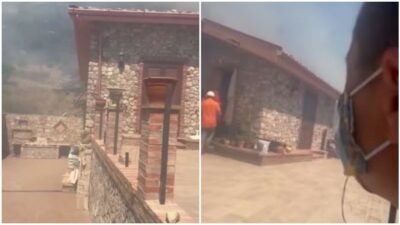 Copertina di Incendio a Taormina, le urla del sindaco De Luca durante l’evacuazione: “Prendete di forza la signora, arriva il fuoco”
