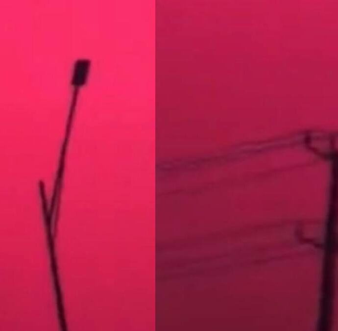 Il cielo diventa tutto rosso all’improvviso, poi si scatena una violenta tempesta: l’incredibile scena ripresa in Cina e la spiegazione della Nasa