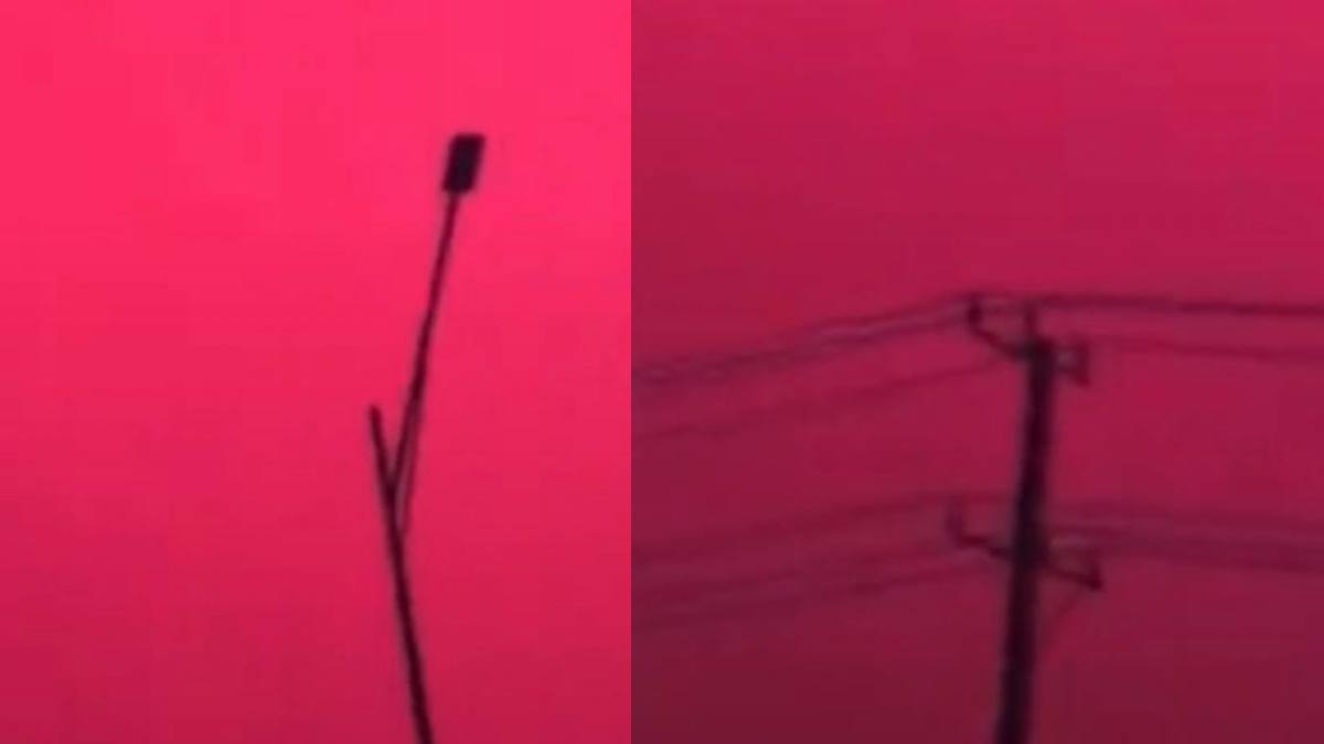 Il cielo diventa tutto rosso all’improvviso, poi si scatena una violenta tempesta: l’incredibile scena ripresa in Cina e la spiegazione della Nasa