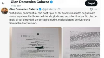 Copertina di Caso Torino, l’ex presidente delle Camere penali Caiazza pubblica l’ordinanza su X e lascia visibile il nome della vittima minorenne