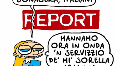 Copertina di Report: come finirà?