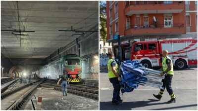 Copertina di Treno bloccato in galleria per calcinacci, evacuate 400 persone a Milano Lancetti. Ripresa della circolazione – Il video