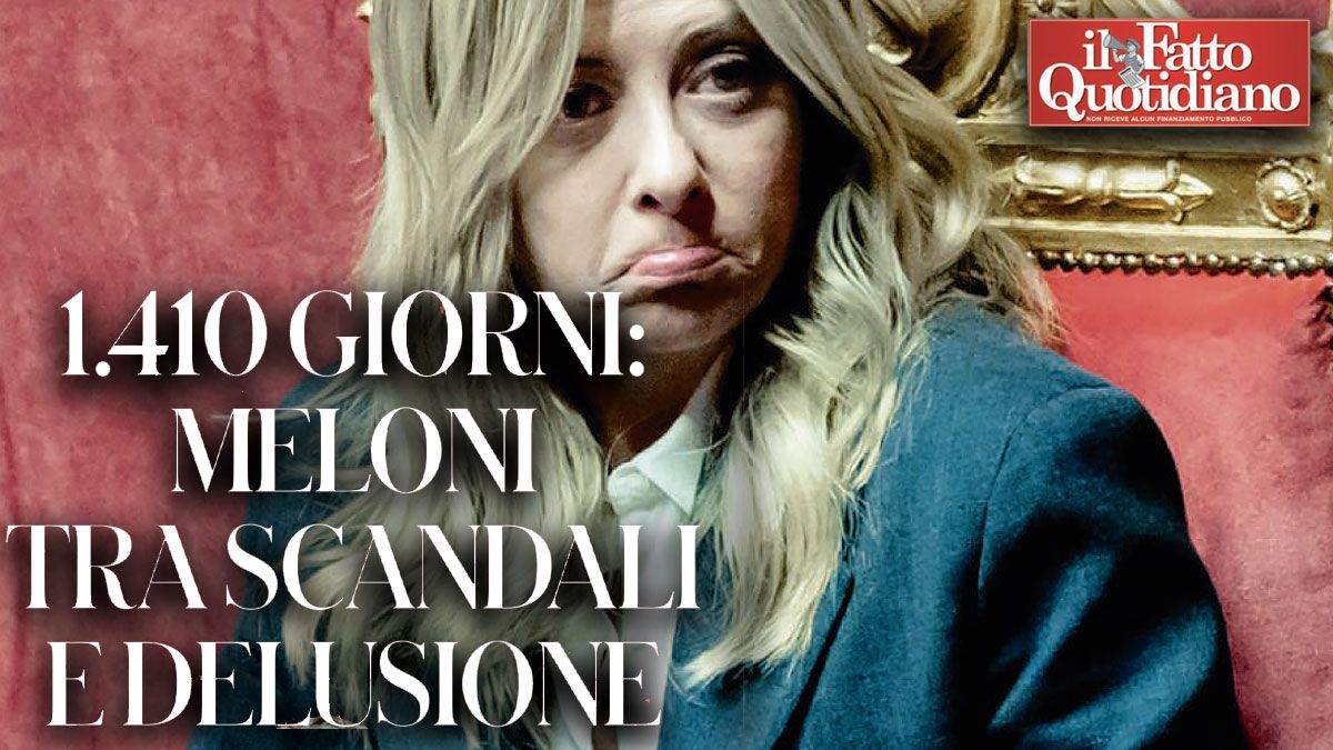 meloni 1410 giorni di governo tra numeri scandali e gaffe domani 4 pagine speciali sul fatto quotidiano da Ilfattoquotidiano.it meloni 1410 giorni di governo tra numeri scandali e gaffe domani 4 pagine speciali sul fatto quotidiano