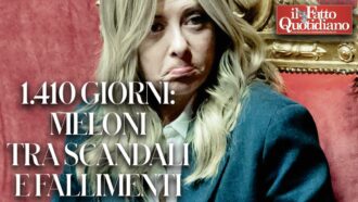 Copertina di Meloni, 1.410 giorni di governo tra numeri, scandali e gaffe: venerdì 4 pagine speciali sul Fatto Quotidiano