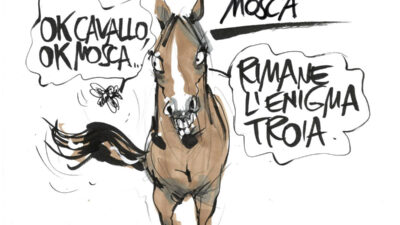 Copertina di La vignetta di Beppe Mora