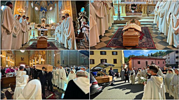 Addio a Enzo Bianchi, silenzio e commozione a Castel Boglione per i funerali: “Hai vissuto la forma più alta della paternità spirituale”