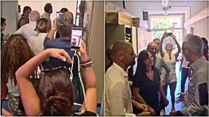 Report, Claudia Di Pasquale co-conduttrice: applausi e grida di esultanza dalla redazione – Video