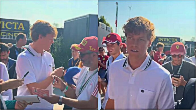 Formula 1, Sinner è arrivato nel paddock di Monza: seguirà da vicino il suo amico Antonelli – Video