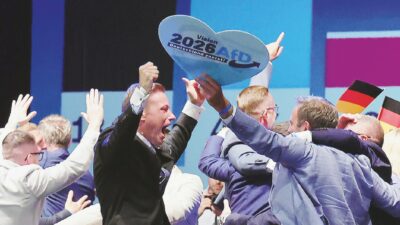 Copertina di Sberla nera a Merz e  all’Ue: Sassonia, Afd vola al 44,5%