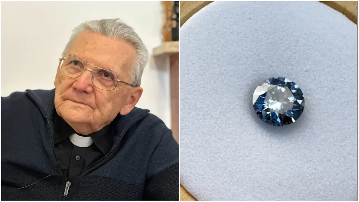 “Desidero che le mie ceneri siano diamantificate per poter riflettere meglio la luce di Dio”: don Lanfranco si fa cremare e diventa un diamante, la scelta fa infuriare il vescovo