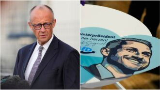 Copertina di “Il drone è russo” e l’Afd stravince: ecco i frutti della demenziale ossessione anti-Mosca di Merz