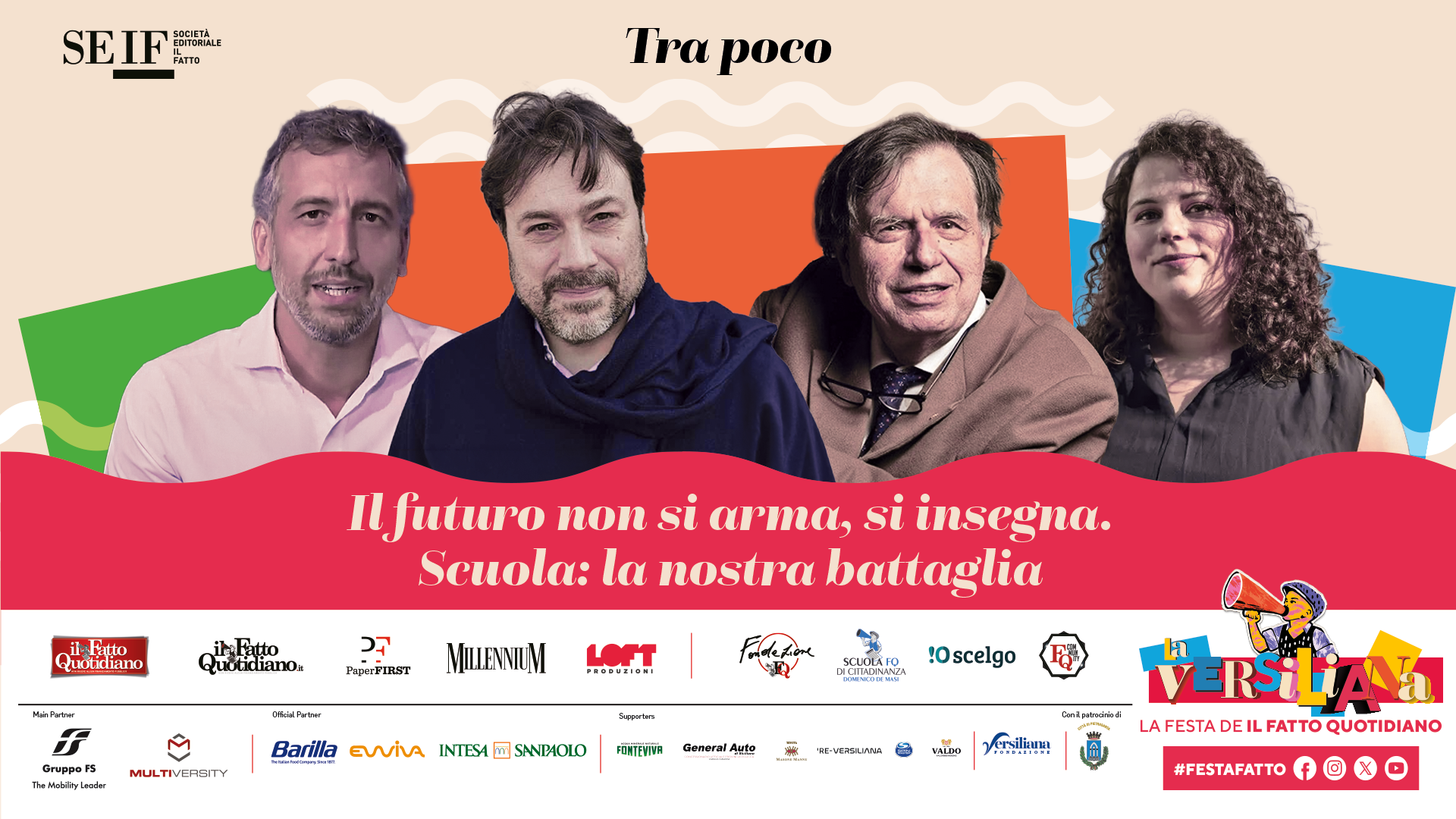 al via la festa del fatto 2026 la diretta dal parco la versiliana segui tutti nostri eventi da Ilfattoquotidiano.it al via la festa del fatto 2026 la diretta dal parco la versiliana segui tutti nostri eventi