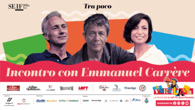 Copertina di “L’università nell’era dell’AI” e “Dialogo con Emmanuel Carrère”: la diretta dalla Festa del Fatto