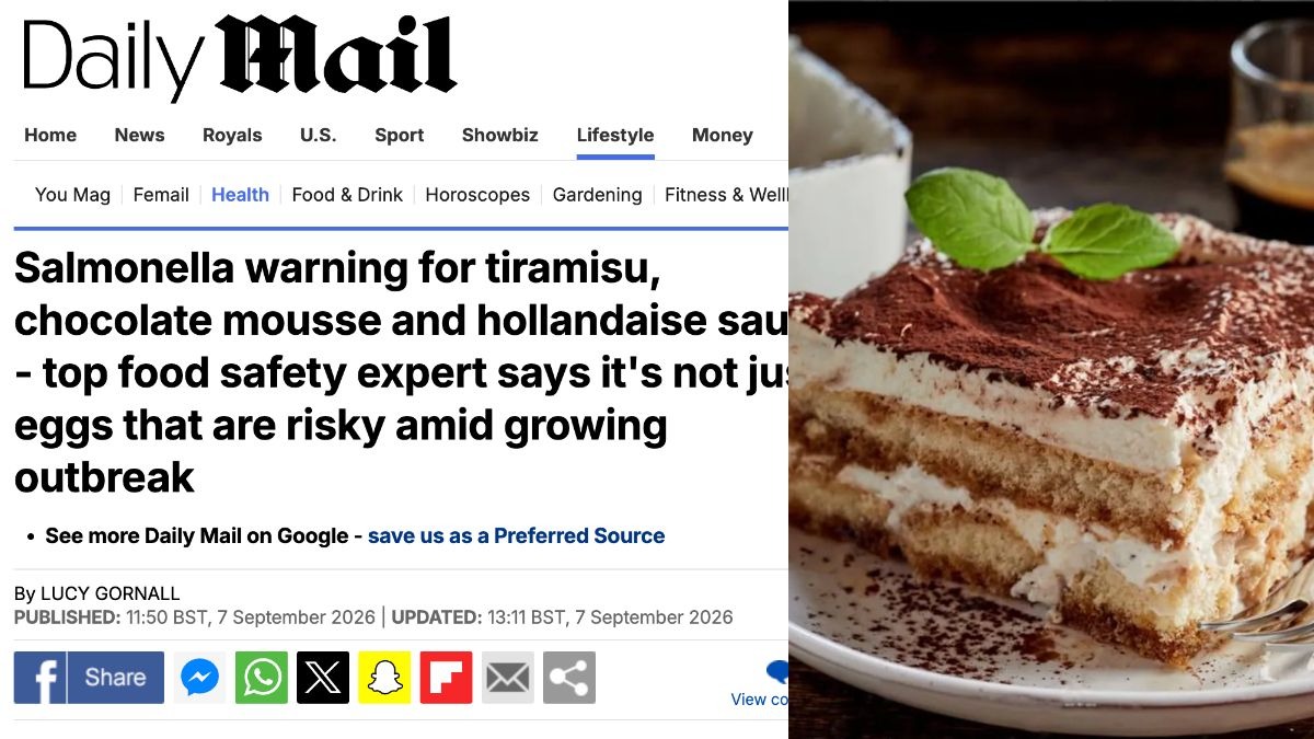 non mangiate il tiramis249 si rischia la salmonella il daily mail mette all8217indice il dolce italiano il monito dell8217esperta dopo l8217epidemia nel regno unito da Ilfattoquotidiano.it non mangiate il tiramis249 si rischia la salmonella il daily mail mette all8217indice il dolce italiano il monito dell8217esperta dopo l8217epidemia nel regno unito