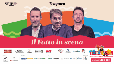 Copertina di “Il Fatto in Scena”, alla Versiliana gli spettacoli di Tomaso Montanari, Andrea Scanzi e Luca Sommi