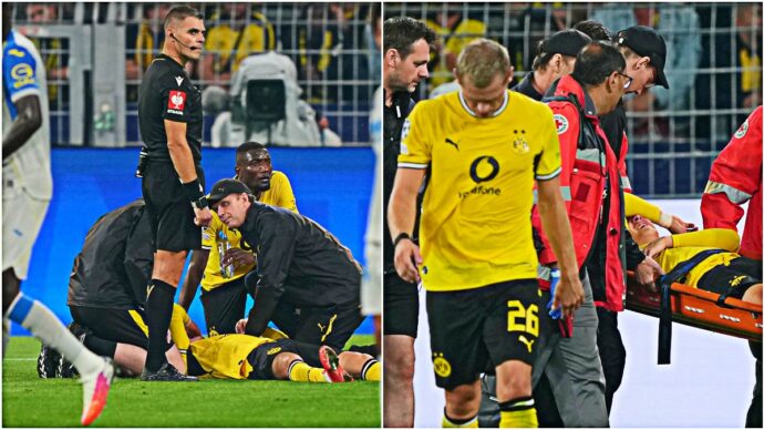 Paura per Karetsas: il giocatore del Borussia Dortmund si accascia in campo per problemi circolatori e finisce in ospedale