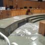 Copertina di Processo Hydra, crolla il soffitto dell’aula bunker di San Vittore. Udienza rinviata