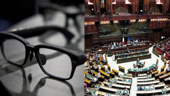 Camera, smart glasses vietati agli stagnari